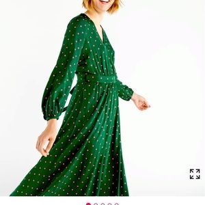 Ban.do Wrap Dress in Evergreen dot